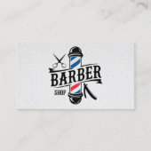 トレンディーモダンプロフェッショナル理容師ショップヘアサロン 名刺 (正面)