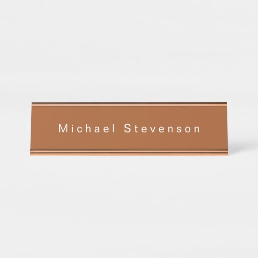 トレンディーモダンプロフェッショナル デスクネームプレート (正面)