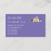 トレンディーモダンペット搭乗名刺 名刺 (裏面)