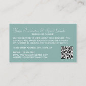 トレンディーモダンボホヨガインストラクター 名刺 (裏面)