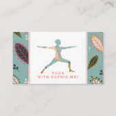 トレンディーモダンボホヨガインストラクター 名刺 (正面)