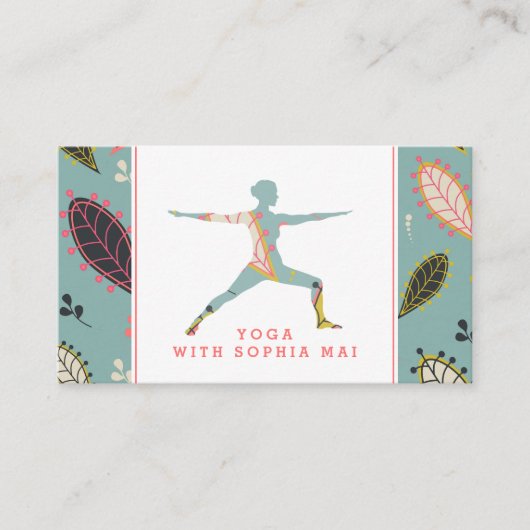 トレンディーモダンボホヨガインストラクター 名刺 (正面)