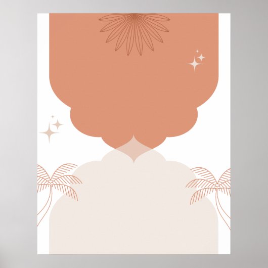 トレンディーモダンボホーウォールアート ポスター (正面)