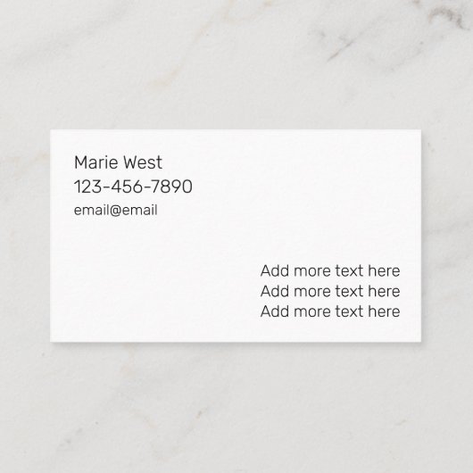 トレンディーモダンマッサージサービス 名刺 (裏面)