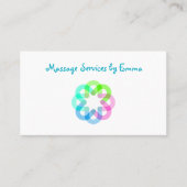 トレンディーモダンマッサージセラピスト名刺 名刺 (正面)