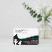 トレンディーモダンマッサージセラピー 名刺 (スタンド正面)