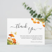 トレンディーモダンマッシュルームのウッドランドベビーシャワー サンキューカード (スタンド正面)