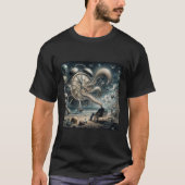 トレンディーモダンマンタイムスカイシュールレアル Tシャツ (正面)