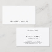 トレンディーモダンミニマエレガントリストデザインテンプレート 名刺 (正面/裏面)