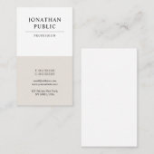 トレンディーモダンミニマエレガントリストラグジュアリープレーン 名刺 (正面/裏面)