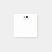 トレンディーモダンミニマリストブラックツモノグラム ポストイット (正面)