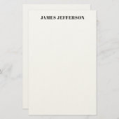 トレンディーモダンミニマリスト平野 便箋 (正面/裏面)