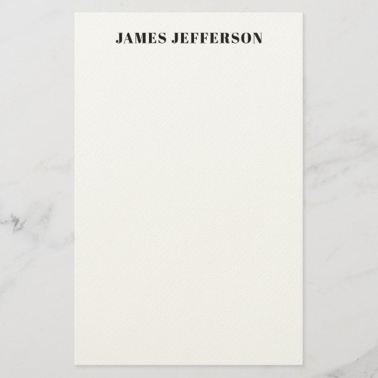 トレンディーモダンミニマリスト平野 便箋 (正面)