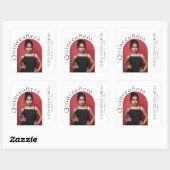 トレンディーモダンミニマルなアーチ写真キンセアニェラ スクエアシール (シート)