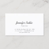 トレンディーモダンミニマルエレガントテンプレート 名刺 (正面)