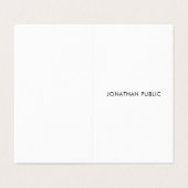 トレンディーモダンミニマルエレガントリスト 名刺 (外部フラット)