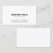 トレンディーモダンミニマルデザインエレガントテンプレート 名刺 (正面/裏面)