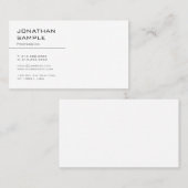 トレンディーモダンミニマルデザインプエレガントラン 名刺 (正面/裏面)