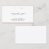 トレンディーモダンミニマルプロフェッショナルエレガントクール 名刺 (正面/裏面)