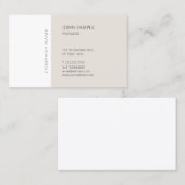 トレンディーモダンミニマルプロフェッショナルエレガントクール 名刺 (正面/裏面)