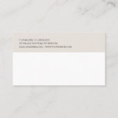 トレンディーモダンミニマルプロフェッショナルテンプレート 名刺 (裏面)