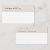 トレンディーモダンミニマルプロフェッショナルテンプレート 名刺 (正面/裏面)