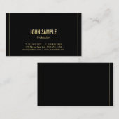 トレンディーモダンミニマルプロフェッショナルプレインラグジュアリー 名刺 (正面/裏面)