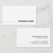 トレンディーモダンミニマルラグジュアリープレーンカンパニー 名刺 (正面/裏面)