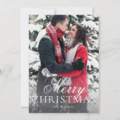 トレンディーモダンミニマル写真クリスマスカード シーズンカード (正面)