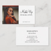 トレンディーモダンメイクアップアーティストフォトスクリプト 名刺 (正面/裏面)