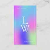 トレンディーモダンメイクアーティストグラデカラフルィション 名刺 (正面)