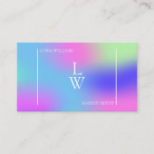 トレンディーモダンメイクアーティストグラデカラフルィション 名刺 (正面)