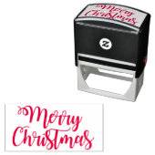 トレンディーモダンメリークリスマスタイポグラフィ セルフインキングスタンプ (インサイチュ)