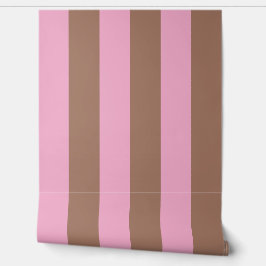 トレンディーモダンモチャブラウンピストライプンク 壁紙
