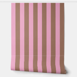 トレンディーモダンモチャブラウンピストライプンク 壁紙