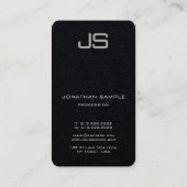 トレンディーモダンモノグラムのテンプレート 名刺 (裏面)