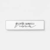 トレンディーモダンモノグラムイニシャルプロフェッショナル サインプレート (正面)