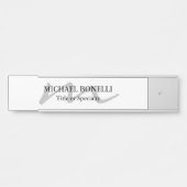 トレンディーモダンモノグラムイニシャルプロフェッショナル サインプレート (正面)