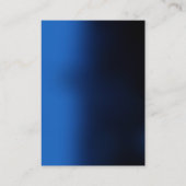 トレンディーモダンモノグラムブルーホワイト 名刺 (裏面)