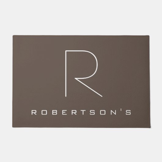 トレンディーモダンモノグラムミニマリスト ドアマット (正面)