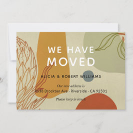 トレンディーモダンラインボタニカル引っ越しましたニューホーム