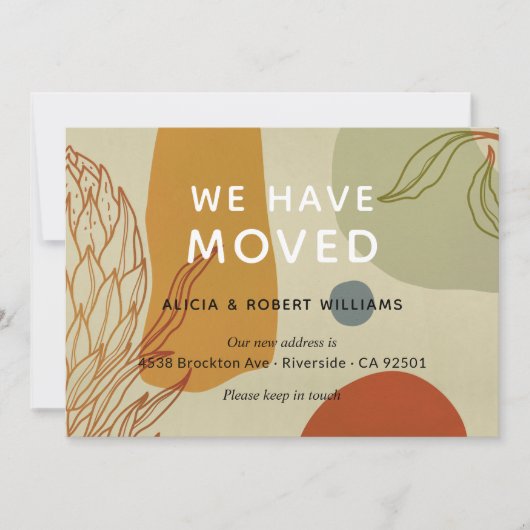 トレンディーモダンラインボタニカル引っ越しましたニューホーム (正面)