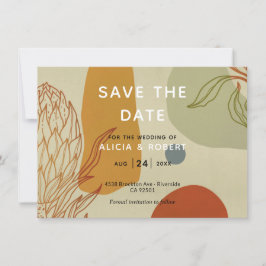 トレンディーモダンライン抽象芸術プロテアボタニカル