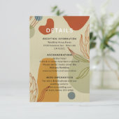 トレンディーモダンライン抽象芸術プロテアボタニカル エンクロージャーカード (スタンド正面)