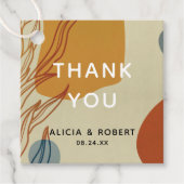 トレンディーモダンライン抽象芸術プロテアボタニカル フェイバータグ (正面)