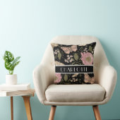 トレンディーモダンワイルドフラワー植物性フローラモノグラム クッション (椅子)