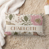 トレンディーモダンワイルドフラワー植物性フローラモノグラム クッション (ブランケット)