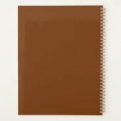 トレンディーモダンワイルドフラワー植物性フローラモノグラム プランナー手帳 (裏面)