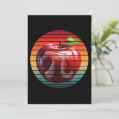 トレンディーモダンヴィンテージパイ日アップルフルーツ 招待状 (スタンド正面)