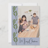 トレンディーモダン写真クリスマス シーズンカード (正面)